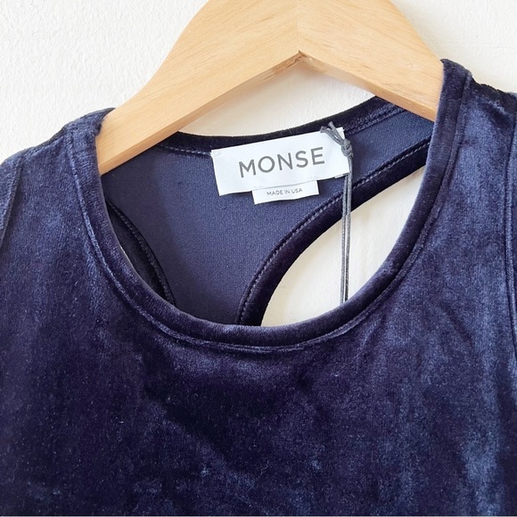 NWT MONSE Racerback Crop Top - Picture 6 of 10